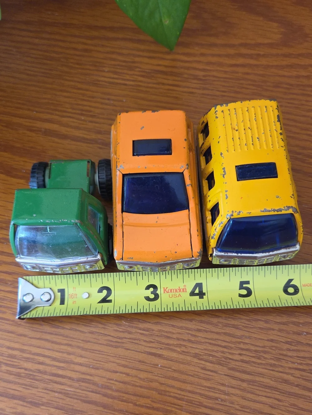 Vtg (3) Buddy L Mini Metal Vehicle Set - Yellow, Orange & Green